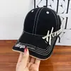 Gorra de Béisbol de Ala Dura Bordada con Letra Rota Estilo Urbano Unisex Marca de Moda Gorra de Pico Nuevo Sombrero de Sol de Primavera