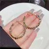 Pendientes Geométricos Dorados Rotos 2023 Nuevo Diseño de Tendencia Nicho en Pendientes de Diseño Único