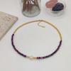 Collar multicapa para mujer, estilo étnico europeo y americano, con perlas naturales nicho, tejido a mano, cadena de clavícula con cuentas.
