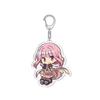 Chaveiro de acrílico redondo pequeno de Garota Mágica, periférico de anime
