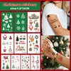 Adesivos de Tatuagem de Natal Mais Vendidos no Exterior da Temu Presentes de Natal Maquiagem Facial Festiva Conjunto de Beleza de Longa Duração Pronto para Envio