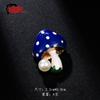 Broche de fruta 2024, nueva joyería de moda, diseño de nicho, pin creativo, traje, cheongsam, ramillete Joker