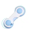 Cerradura de Seguridad Protectora para Bebés y Niños para Puertas de Gabinetes, Cerraduras de Puerta, Cerradura Anti-pellizcos para Puertas de Doble Apertura, Cerradura de Protección para Apertura de Cajones de Refrigerador