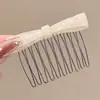Peine de Acetato Estilo Coreano con Dientes Inversos, Pasador para Flequillo para Mujeres, Herramienta de Peinado Lateral de Moda, Accesorio para el Cabello