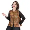 Garantia de Qualidade Seda Pura Redutora de Idade Fonte da Juventude Primavera e Outono Novo Estilo Estilo Chinês Colete para Mulheres Novo Estilo Chinês Peça Externa Colete Cardigã Moda