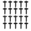 Base de Tornillo para Coche y Motocicleta Abrazadera en Forma de U Abrazadera de Modificación de Coche Espaciador de Rosca Rápida Tornillos Autorroscantes de Forma de Estrella