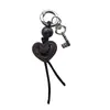 Cadena Creativa Versátil para Llavero Anillo de Cadena Colgante de Cuero Bolso Lindo Colgante de Corazón Accesorios Pequeño Adorno Colgante
