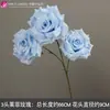 Juego de 10 Piezas de Flores para Boda en Tonos Azules para Decoraciones de Pasillo de Salón de Bodas, Arreglos Florales, Decoraciones de Fondo y Decoraciones de Escenario con Flores Artificiales
