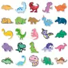 50 pegatinas pequeñas de dinosaurios transfronterizas para niños, dibujos animados, graffiti, equipaje, cuaderno, coche, pegatinas decorativas creativas