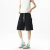 Nuevos Shorts de Verano 2025 para Hombre, Delgados, con Abertura y Bolsillo Grande