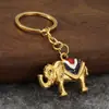 Venta Directa de Fábrica Nuevo Elefante de Guerra Tailandia Más Vendido Goteo de Aceite Elefante Tridimensional Llavero Colgante Regalo Pequeño Venta al por Mayor