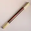 Pluma estilográfica de caoba, ébano, palisandro, pluma de artesanía de diseño simple y liso, bolígrafo de gel, regalo para estudiante, caja de regalo pequeña