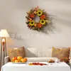Guirnalda Artificial Nueva Transfronteriza Amazon Otoño Festival de la Cosecha Casa de Campo Calabaza Girasol Hoja de Arce para Colgar en la Puerta 2025