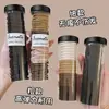 Acessórios de Elástico de Cabelo em Lata para Adultos, Faixa de Cabelo Antiderrapante para Rabo de Cavalo Alto, Elástico de Borracha Durável de Alta Elasticidade para Mulheres