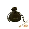 Bolsa de terciopelo con forma de calabaza en color verde oscuro con cordón para guardar joyas, objetos de colección, nueces y semillas de bodhi, disponible con logo personalizado