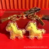 Chaveiro de Corda de Couro Ouro Puro 999 Mais Vendido Riqueza Instantânea, Direto do Fabricante, Ornamento de Presente Empresarial, Personalizável Atacado