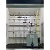 Suporte de fixação de tubo de fileira dupla Suporte de torre de condensação Capela de exaustão Suporte sintético Prateleira de grade de aço inoxidável Rack de destilação Haste de conexão de PP