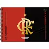 Caderno para desenho universitário (capa dura) Flamengo 80 páginas.
