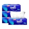 Papel de Tecido Tempo Depot Lenço Facial Removível 4 Camadas Espessado Tamanho M T2367 Natural Sem Perfume 90 Folhas 8 Pacotes/Pacote