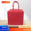 Nova Bolsa Portátil de Feltro para Entrega de Refeições Bolsa Criativa para Almoço para Viagem Isolamento com Zíper Bolsa Lancheira com Logotipo Estampado