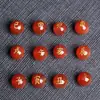 Ágata Roja Perlas Sueltas Zodiaco Perlas Redondas Año del Rata Pulsera de Año de Nacimiento Accesorios diy Estrella Luna Bodhi Accesorios