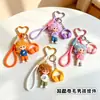 Llavero colgante de niño de gran ola moderno y genial de dibujos animados, lindo llavero para bolso de pareja, pequeño regalo para coche, venta al por mayor