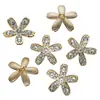 Botones Metálicos Pequeños tipo Chanel con Pedrería para Abrigos, Suéteres, Vestidos, Botones Decorativos Cosidos a Mano, Versátiles Accesorios DIY para Zapatos y Sombreros