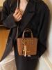Bolso Transfronterizo de Moda con Estampado de Leopardo Bolso Cubo para el Trabajo para Mujer Otoño e Invierno 2026 Nuevo Bolso Cruzado de Moda Bolso de Hombro Elegante