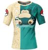 2024 Verano Nuevo Comercio Exterior Europa y América Amazon Pocolli Elf Dream Impreso Camiseta de Manga Corta Cuello Redondo Ropa de Fitness
