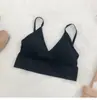 Versão de qualidade Alta qualidade grande costas em U decote profundo costas cobertas peito coberto camisola feminina francesa copo triângulo peça externa top tomara que caia push up