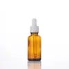 Botella de Vidrio Marrón para Aceite Esencial con Gotero de Punta de Goma, Botella Cosmética a Prueba de Luz para Esencias, Botella de Muestra para Prueba, Botella Rellenable