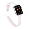 Correa de Silicona con Hebilla Inversa de Cintura Delgada Apple Adecuada para Apple iWatch Reloj Correa de Silicona 38/40/41mm