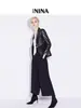 Blazer de Cuero Genuino para Mujer de Primavera y Otoño con Cuello de Solapa, Botón Único, Corte Ajustado, Chaqueta de Cuero de Oveja para Viajar