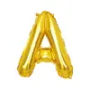 Balões de Letra de 32 polegadas Festa de Aniversário Festa de Véspera de Ano Novo Decoração Prata Dourada Arranjo de Casamento Balões de Letra de Filme de Alumínio Atacado