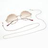 Moda de joyería transfronteriza europea y americana simple cadena de gafas de perlas antideslizante para colgar del cuello cuerda para gafas ventas directas de fábrica