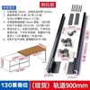 Mesa de Jantar com Cozinha Aberta com Ilha Bar Deslizante Extensível de Laje de Rocha com Trilho Deslizante Linear de Alta Resistência