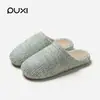 Puxi Zhijin Pantuflas de Algodón para Mujer Antideslizantes Cómodas de Gama Alta para el Suelo Hogareñas Clásicas Retro Cálidas