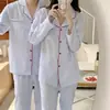 Artículo Caliente de Primavera y Otoño 2026 Pijama de Algodón Burbuja para Mujer Crepé Dibujos Animados Holgado Dulce Manga Larga Conjunto de Ropa para el Hogar