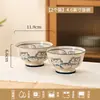 Cuenco Cerámico Gato de la Suerte para Uso Doméstico Nuevo Modelo 2026 Cuenco para Sopa Cuenco para Fideos Plato Plato Grueso Color Bajo Esmalte Set de Cuencos y Platos Artesanales