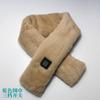 Bufanda de moda de imitación de pelo de conejo transfronteriza, calentamiento cálido de invierno USB, bufanda de Navidad, protección del cuello, carga del cuello
