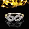 Anillos de Pareja para Hombre y Mujer con Diseño de Símbolo Infinito Creativo Estilo Europeo y Americano r782 de AliExpress eBay