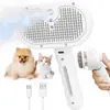 Cepillo de Vapor para Mascotas Perro Gato 2026 Nuevo Peine de Aseo para Pelo Suelto y que se Cae USB