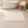 Alfombrilla de baño plegable de tierra de diatomeas tallada, absorbente, de secado rápido y antideslizante, personalizable para ventas transfronterizas