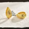 Pendientes de Hoja de Sauce de Doble Cara de Textura Moderna Estilo Hong Kong, Pendientes y Accesorios Versátiles de Gama Alta Elegantes