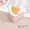 Accesorios de Resina para Manualidades de Dibujos Animados, Pasador de Pastel de Naranja Tridimensional, Hebilla de Zapato, Imán para Refrigerador, Llavero, Accesorios para Colgante