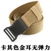 Cinturón Táctico de Lona para Hombre Cinturón Tejido de Nylon Cinturón Casual Versátil Cinturón para Estudiante Entrenamiento Militar Ropa de Trabajo Exterior