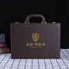 En stock caja de llaves de entrega entrega inmobiliaria caja de entrega embalaje de regalo funda de cuero funda de cuero para herramientas LOGOTIPO imprimible