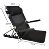 Cadeira Reclinável Sofá Preguiçoso Dobrável Ajustável com Encosto para Uso na Cama, Adequada para Idosos Deitados na Cama, com Estrutura de Suporte para Almofada de Encosto