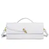 Bolsa Baguete Tecida de Ombro Único Modelo Novo Transfronteiriço Verão Nicho, Bolsa Clutch Horizontal Fashion, Bolsa Transversal Versátil Feminina