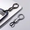 Colgante para Llavero de Coche Metal Minimalista Llavero Gancho Clip de Cintura Adorno Llavero Redondo Portallaves Antiperdida